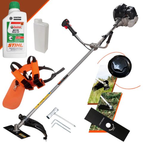 Roçadeira Profissional Lateral Anmax Cg430b À Gasolina 43cc 1,7hp 12.000rpm + Óleo Stihl