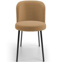 Ver imagem 3 de Kit 3 Cadeiras Sala de Jantar Estofada Gavi L02 Bouclê Mostarda - Lyam Decor