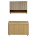 Ver imagem 3 de Cozinha Completa Modulada 2 Peças 4 Portas 2 Gavetas 100% MDF Simone Mendes