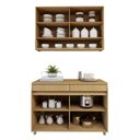 Ver imagem 5 de Cozinha Completa Modulada 2 Peças 4 Portas 2 Gavetas 100% MDF Simone Mendes