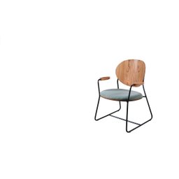 Kit 2 Poltronas Sala Star, Área Externa Aço Madeira - Oliva - Solare Móveis - 3 Kit 2 Poltronas Sala Star, Área Externa Aço Madeira - Oliva - Solare Móveis - 3