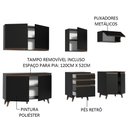 Ver imagem 5 de Cozinha Completa Reims com Armário e Balcão Preto Madesa