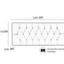 Ver imagem 3 de Cabeceira Cama Casal 1,40 Suspensa Lavínia Preto Sued Dobravel