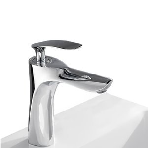 Torneira de Banheiro Luxo Cuba Misturador Monocomando Bico Aerador