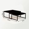 Duo Mesa de Centro Catarina Preto e Tampo Preto - 2