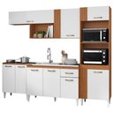 Ver imagem 1 de Cozinha Modulada Balcao Pia 251 Cm Vitoria Armoveis - Cinamomo Branco