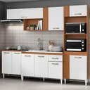 Ver imagem 2 de Cozinha Modulada Balcao Pia 251 Cm Vitoria Armoveis - Cinamomo Branco