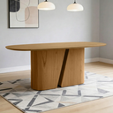 Ver imagem 1 de Mesa de Jantar 8 Lugares Retangular Orgânico 200cm Salieri N01 Cinamomo - Lyam Decor