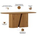 Ver imagem 3 de Mesa de Jantar 8 Lugares Retangular Orgânico 200cm Salieri N01 Cinamomo - Lyam Decor