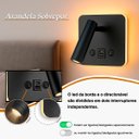 Ver imagem 5 de 4 Arandela Direcionável Led Leitura Sala Usb e Usb-c Bet84