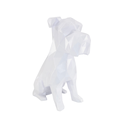 Ver imagem 1 de Schnauzer Sentado Miniatura Geométrico Decoração 3d:branco