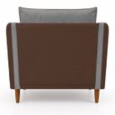 Ver imagem 5 de Poltrona Decorativa Aviv para Sala Escritório Recepção Luxo Linho Premium Easy Clean Corino Premium