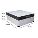 Ver imagem 7 de Cama Box Baú Casal + Colchão Semi Ortopédico Extra Firme Espuma D33 Prime Colchões 138x188x72