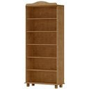Ver imagem 5 de Estante Livreiro Multiuso 5 Prateleiras Madeira Maciça Lazuli F06 Freijó - Lyam Decor