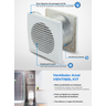 Exaustor Kit Ventilador Axial Kexb 100mm 127v - Ventisol - 9