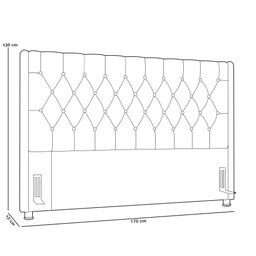 Cabeceira Cama Box Queen 160cm Estofada Frizza P05 Veludo Rosê - Lyam Decor - 5