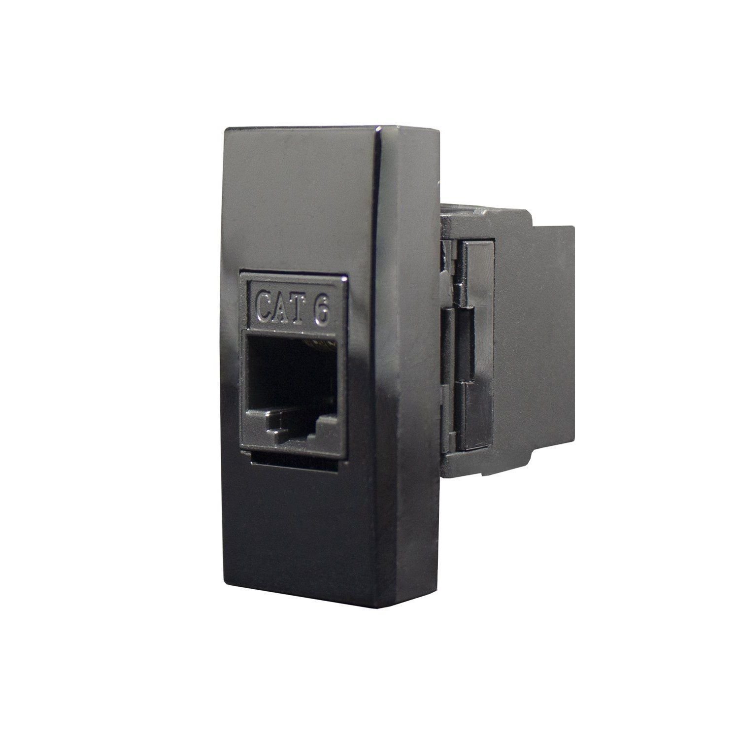 Tomada 10A Inova Pro Class Alumbra Preto/Black Piano | MadeiraMadeira