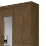 Guarda Roupa Aracaju 8 Portas e 4 Gavetas com Espelho Castanho Wood - PR Móveis - 3