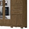 Guarda Roupa Aracaju 8 Portas e 4 Gavetas com Espelho Castanho Wood - PR Móveis - 4