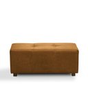 Ver imagem 5 de Puff Decorativo Merlin Sala de Estar Couro Caramelo Manchado G88 - Gran Belo