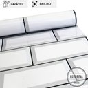 Ver imagem 2 de Saldão - Papel de Parede Azulejo Lavável para Cozinha Metro Branco TACOLADO PAPEL DE PAREDE