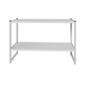 Ver imagem 6 de Nicho Parede Escritório 63cm X 28cm 2 Prateleiras F5 Office Cor:cinza