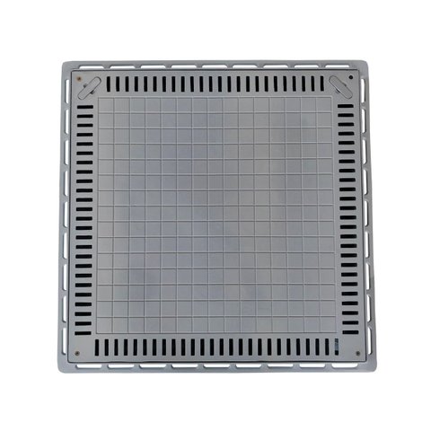 Tampa Casa de Máquina Piscina Lisa Simples Grelha 80x80cm C G.D.A. INDUSTRIA E DISTRIBUIDORA DE FUND
