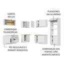 Ver imagem 5 de Armário de Cozinha Completa de Canto 459cm Branco Glamy Madesa 01