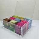 Ver imagem 2 de Caixa acrílica porta chá 9 divisórias