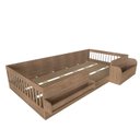 Ver imagem 6 de Cama Infantil Montessoriana Solteiro com Reversiteiro e Organizador Tamiê