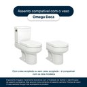 Ver imagem 4 de Assento Sanitário Poliester Omega Creme (bege) para Vaso Deca