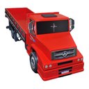 Ver imagem 4 de Caminhão Mb 1620 Truck Gigante Carroceria Madeira Miniatura - Vermelho