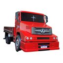 Ver imagem 2 de Caminhão Mb 1620 Truck Gigante Carroceria Madeira Miniatura - Vermelho