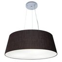 Ver imagem 1 de Lustre Pendente Cone Vivare Md-4072 Cúpula em Tecido 30/80x65cm - Bivolt Preto 127/220v