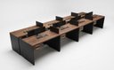 Ver imagem 1 de Plataforma 8 Lugares Castanho Tannat /preto 40 Mm 4800x1500 C/4 Caixas de Tomadas /16 Tomadas/ 8 Gav