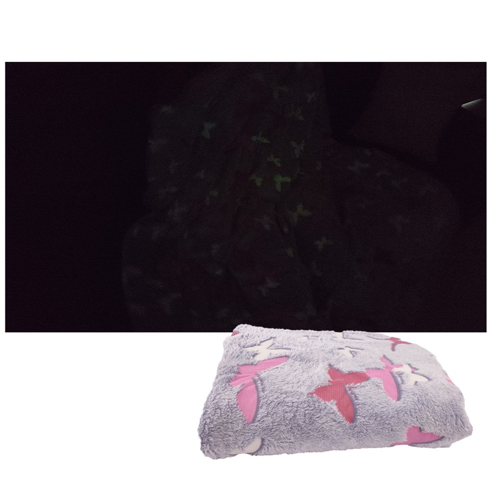 Manta Mantinha Cobertor Infantil Brilha No Escuro Florescente Aveludado - 5