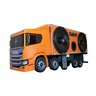 Caminhão Scania P320 Baú Caixa Som Bluetooth Usb Miniatura - Vermelho - 8
