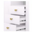 Ver imagem 3 de Guarda-roupa Capelinha Aurora C/ Espelho e Chave - Branco/camarim Flex Vila Rica