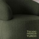 Ver imagem 5 de Conjunto 2 Poltronas Orgânica Funcional Atemporal Base Giratória Eloah Linho Premium Turco Verde