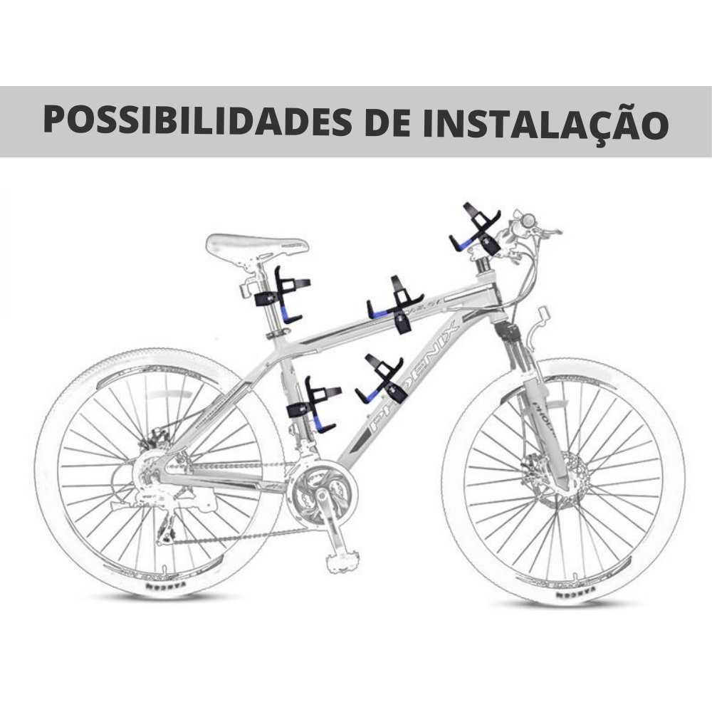 Suporte (porta Garrafa) Caramanhola Agua para Bike (bicicleta) 360º - 4