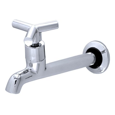 Torneira de Cozinha C55 Parede Latão Rosca Inox Bognar