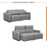 Sofá Essence Retrátil 2 Lugares 180cm CabeCasa MadeiraMadeira - 6