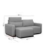 Sofá Essence Retrátil 2 Lugares 180cm CabeCasa MadeiraMadeira - 3