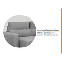 Ver imagem 5 de Sofá Essence Retrátil 3 Lugares 200cm CabeCasa MadeiraOriginals