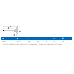 Chave Cabo T Torx T30 Unior Bike Tools Ref. 607180 - 2