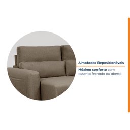 Sofá Essence Retrátil 3 Lugares 200cm CabeCasa MadeiraMadeira - 5