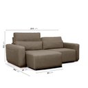 Ver imagem 3 de Sofá Essence Retrátil 3 Lugares 200cm CabeCasa MadeiraOriginals