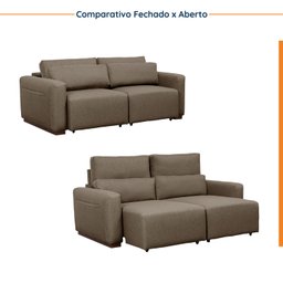 Sofá Essence Retrátil 3 Lugares 200cm CabeCasa MadeiraMadeira - 6