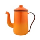 Ver imagem 1 de Bule para Café Tradicional Esmaltado Laranja 1,5 L Ewel