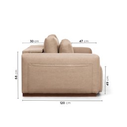 Sofá Essence Retrátil 2 Lugares 180cm Tecido Pet Friendly CabeCasa MadeiraMadeira - 4